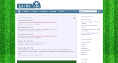 Desktop Screenshot of letsbet.ie